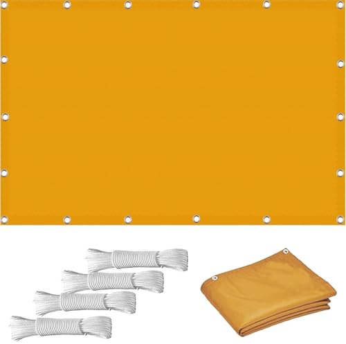 Toldo impermeable 2 x 2,9 m, resistente a los rayos UV y a la intemperie, revestimiento de poliuretano duradero, paño de sombra para exteriores, con cuerda gratis para terraza, jardín, patio, color