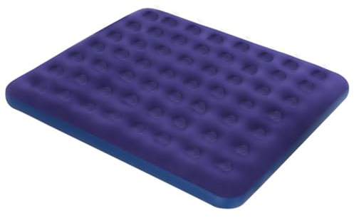 Colchón de aire tamaño Queen con bomba integrada, superficie flocada inflable, resistente a pinchazos, cama de invitados doble inflable para el hogar o campamento