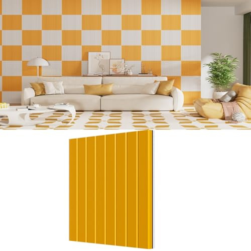 Pannelli da parete autoadesivi insonorizzati, confezione da 4 piastrelle acustiche in schiuma per riduzione del rumore, decorazione per pareti e soffitti, assorbimento acustico anti-collisione, home