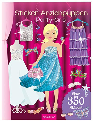 Sticker-Anziehpuppen – Party-Girls: Über 350 Sticker | Coole Styles für Modefans ab 5 Jahren