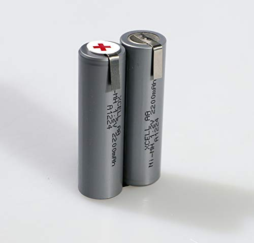 Ersatz-Akku (16), passend für Philips Philishave Rasierapparat Rasierer - 2,4V -2200 mAh (Cool Skin HQ7740, HQ7742, HQ7760, HQ7780, HQ7782, u.a.)