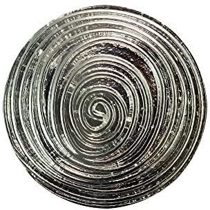 HaJuNa Magnetbrosche ohne Nadel – Spiral Design silberfarben – starker Halt für Tuch, Schal & Kleidung – eleganter Tuchhalter Damen – Accessoire Geschenkidee