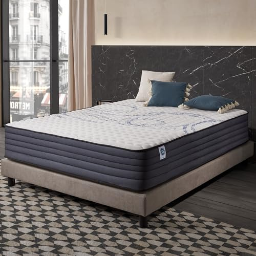 Naturalex - Perfectsleep - Colchón 120x190 cm Viscoelástico - 30 cm | Firme - Espuma HR + Blue Látex - Transpirable - Confortable - Ergonómico - Hipoalergénico - Reversible Verano/Invierno