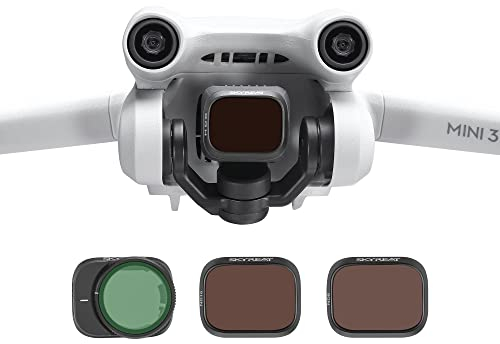 Uvafly Filtri ND per DJI Mini 3 / Mini 3 Pro, filtri multi rivestiti Set di filtri per obiettivo fotocamera DJI Mini 3 /Mini 3 Pro Drone Accessori, confezione da 3 (CPL ND8 ND16)