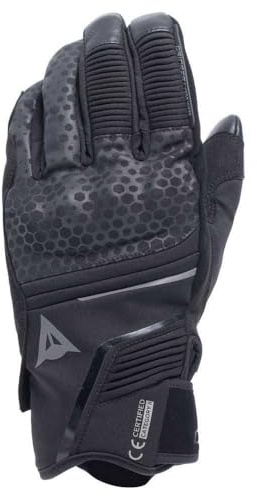 Dainese - Tempest 2 D-Dry® Short Gloves, Guantes de Invierno para Moto, Touring, Impermeables, Pantalla Táctil, Hombre, Negro, XL