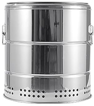 Barbecue en baril, fumeurs et grills, barbecue, grill domestique, grill au charbon de bois portable extérieur, barbecue en acier inoxydable, grill intérieur étouffé(Size:S)