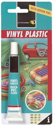 Citystores® BN Vinyl Pvc Soft Plastics Repair Adhesive Glue Waterproof Strong Bond Ideal For Inflatable Repairs Pool Liners Tents Tarpaulins & Soft Plastic Products 25ml