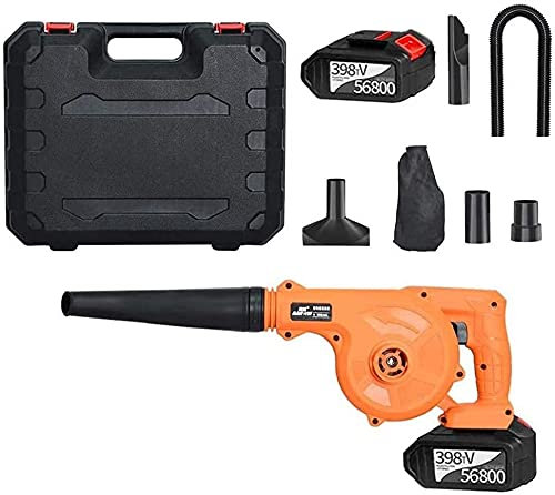OZBME Conveniente soplador inalámbrico 2 en 1, soplador de Hojas de Mano, Aspirador, turbina de Aire inalámbrica, soplador de Hojas de jardín para Limpieza del hogar/batería*1/528Tv (batería*1 398Tv)