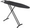 Szmst Large Ironing Board Full Size 131 * 33cm with Heat Resistant Cover,7 Adjustable Height,Non-Slip Legs and Safety lock Buckle Design Ironing Board and Iron Rest (Black)