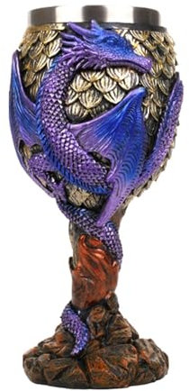 Cáliz de vino - Copa para beber cáliz de vino de dragones de acero inoxidable, Cáliz de copas de dragones | Copa de vino de estilo vintage en relieve, copa de cáliz medieval segura y creativa para dec