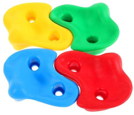 ibasenice 4pièces Prises Escalade Garçon Fille Résistant Aux Intempéries pour Mur Extérieur Et Intérieur Lot de Pierres Colorées pour Coordination Et Activité Physique Adaptées Aux Petites m