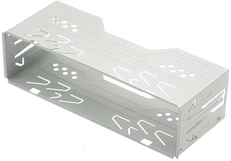 1SourceTek Universal Cage Car Radio Installation DVD GPS Mp5 Plastic Fascia Panel Frame Kit for Single Din 1 Din Car DVD Player Radio Stereo Headunit