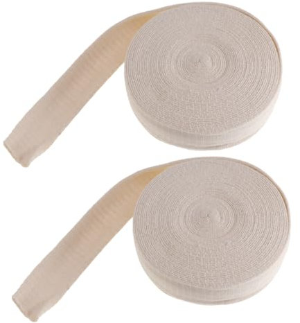 BESTYASH 2rolls Elastic Plaster Socks Cotton Tubular Bandage Comfortable Sports Support for Men