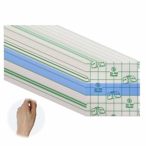 100 Pezzi Cerotti Elastici Impermeabili Trasparenti, 7x7cm Antiallergici, Nastro Medico di Fissaggio