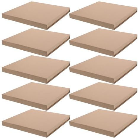 WEKAMOS 10 St Kraftpapper Förpackningsboxar Tjocka och Slitstarka Vinylskivförsändelseboxar med Elegant Design för Småföretagskläder och Dokumentförpackning
