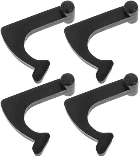 Beavorty Supporto per Giradischi in Vinile 4 Pezzi, Fibbie di Fissaggio per Braccio Giradischi, Accessorio per Lettore Dischi Vinile, Stabile e Facile da Installare, Compatibile Vari