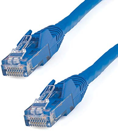 StarTech.com 5m CAT6 Ethernet Cable - Blue CAT 6 Gigabit Ethernet Wire -650MHz 100W PoE++ RJ45 UTP Category 6 Network/Patch Cord Snagless w/Strain Relief Fluke Tested UL/TIA Certified (N6PATC5MBL)