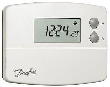 Danfoss 087N791200 White TP5000RF SI Wireless Programmable Room Thermostat