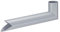 INEFA Wasserspeier Fallrohr, PVC DN50 / 50mm Grau Übergangsstück Regenrohr, Dachrinnenzubehör, einfache Steckmontage, Made in Germany