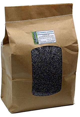 Fleur de Lavande & lavandin de Provence Mariage 500 g - 100% Pures et Naturelles - Parfum Intense, pour oreillers parfumés, Sacs parfumés, Sacs de Lavande, Parfum de Pot pourri, Lavande en Vrac