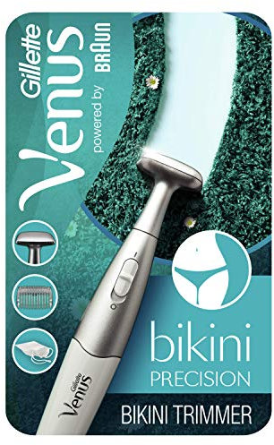 Gillette Venus Bikini Trimmer Women, with 5 mm Extra Comb & Travel Pouch Precision Trimmer for Your Bikini Line