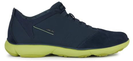Geox Herren U Nebula B Sneaker, Navy/Lime, 42 EU