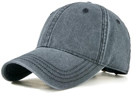 YAMEE Gorras de Béisbol Hombre Suave Vaquero Sombreros,Sombrero de Sol Sombreros Mujer Transpirable Retro,Gorra Béisbol Unisex Classic Ajustable,Gorra Deporte protección UV para Running,Camping