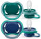 Philips Avent Ultra Air Schnuller, leichte, luftdurchlässige Schnuller für 6-18 Monate ohne Bisphenol A, mit Sterilisator-Etui, Modell SCF085/31