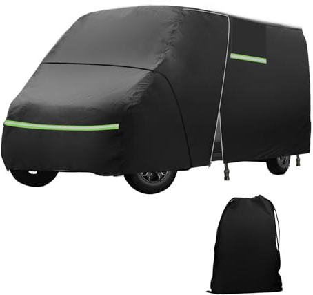 Funda completa para Fiat Ducato de 6 capas, protección contra granizo, impermeable, para todo tipo de clima, con tira reflectante y bolsa de almacenamiento para Fiat Ducato (2,05 x 6 x 2,5 m)
