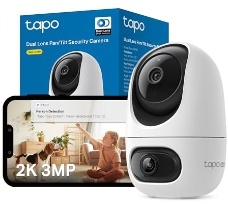 Tapo NEW C245D 2K Dual-Camera Pan/Tilt Indoor Security Camera CCTV Camera