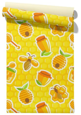 Claccis Papel de Pared Textil Tapiz 3D Autoadhesivo Paisajes Papel Pintado Para Armarios Cocina 45x300cm