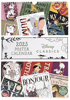 Disney Classics (Posters) 2025 Poster Calendar