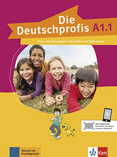 Die deutschprofis a1.1, libro del alumno y libro de ejercicios con audio y clips online: Kurs- und Ubungsbuch A1.1 + Audios und Clips o