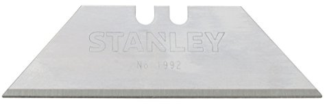 Stanley 11-921 10-Pack 1992 Heavy-Duty Utility Knife Replacement Blades, Metal