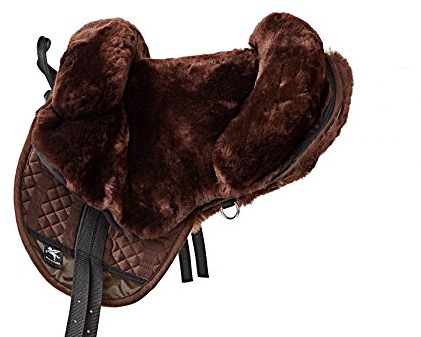 Engel Reitsport Fellsattel R1 Pony Mocca braun Lammfell Sattel