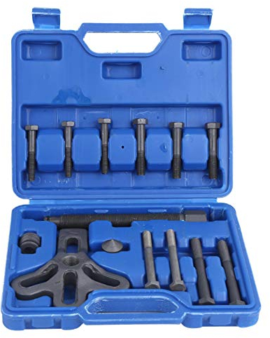 Lenkrad-Abzieher-Kit, 13-teiliges Lenkrad-Abzieher-Kit-Entferner Harmonic Balancer Zahnriemenscheibe Auto-Reparatur-Werkzeug zum Zerlegen von Lenkrädern oder Riemenscheibe und Zahnrädern