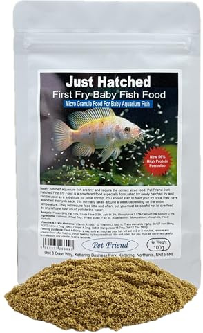 Pet Friend Just Hatched Aquarium Fry Food First Food For Baby Tropical Fish 100g