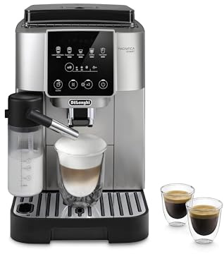 De'Longhi Magnifica Start Automatic Espresso Machine with Auto Milk Frother & Built in Grinder - 5 One-Touch Recipes, Easy-to-Clean, Home Barista Coffee Maker for Lattes, Cappuccino, Iced Coffee