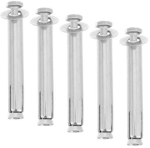 Abaodam 5 Pezzi Unghie Di Ferro Posizionamento Su Strada Bulloni Di Espansione Per Muratura Decorativo Ancore a Manica Per Carichi Pesanti Unghia Da Cavallo Argento Ferro Da Stiro