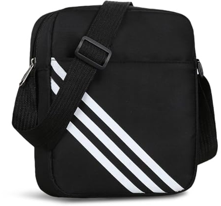 Lesbyit Waterproof Shoulder Bag Small Crossbody Bag for Men & Women | Lightweight Adjustable Strap Side Bag with 3 Pockets Design for Work, Travel, Hiking