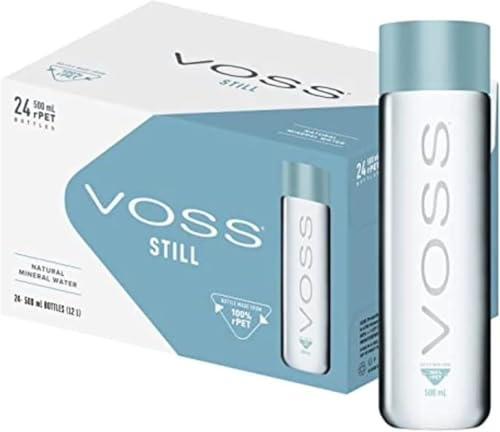 Vvoss Still Natural Artesian Water – 500ml Bottles (Pack of 24) | Premium Glass-Like Taste | BPA-Free Bottles | Refreshing Hydration | Suitable for All Diets