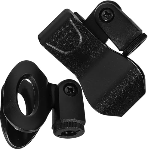 MAGICLULU 2 pièces Lot de Clips Microphone à Ressort Support Léger Compatible avec Microphones Sans Fil pour Enregistrements et Performances