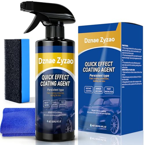 2026 New Upgraded Dznae Zyzao Car Coating Spray, Quick Effect Coating Agent, Car Scratch Wax Polish Spray Waterless Wash, Oil Film Emulsion Glass Cleaner (1,120ML)
