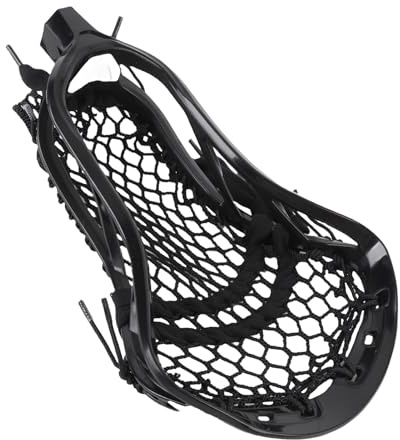 Taidda Cabezal de Palo de Lacrosse, Reemplazo Duradero con Cuerdas de Nailon para Estrategias Defensivas Ofensivas, Ideal para Jugadores de Competición (Black)