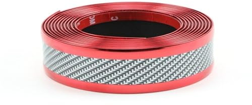 Självhäftande stötfångarskydd 2,5M/Rull Bildekal Dörrtröskelskydd AntiScratch 3/5/7cm Skyddsdörr för kantskyddsfilm(Red-3cm)