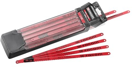 FACOM 668A.Jeu de lame de scie bimétal en acier au Cobalt 300 mm, Rouge, 1 piece