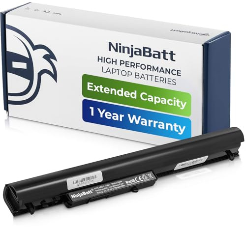 NinjaBatt Batteria per HP 740715-001 OA04 OA03 746641-001 250 G3 HSTNN-LB5S 15-G092SA 250 G2 15-G094SA 746458-851 15-H000 HSTNN-LB5Y HSTNN-PB5Y - Lunga durata [4 celle/2200 mAh/33wh]