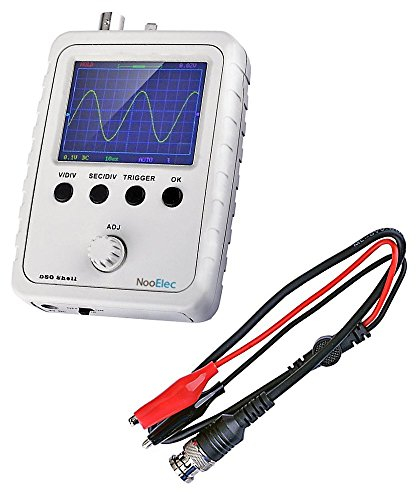 JYETech 'DSO Shell' Osciloscopio Kit de Bricolaje con Caja y Sonda de NooElec. Osciloscopio de Almacenamiento Digital de Bajo Costo con Pantalla 2.4 LCD TFT. DSO150, DSO 150,15001K
