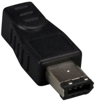 Cable Leader FireWire Adapter (IEEE 1394a 6-Pin Male, 4-Pin Female)
