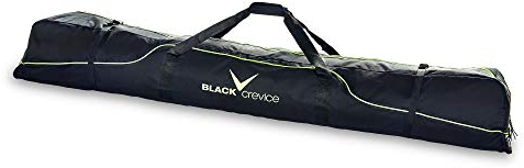 Black Crevice Skitasche für 3 Paar Alpin Skier, 190 cm, Black/Yellow
